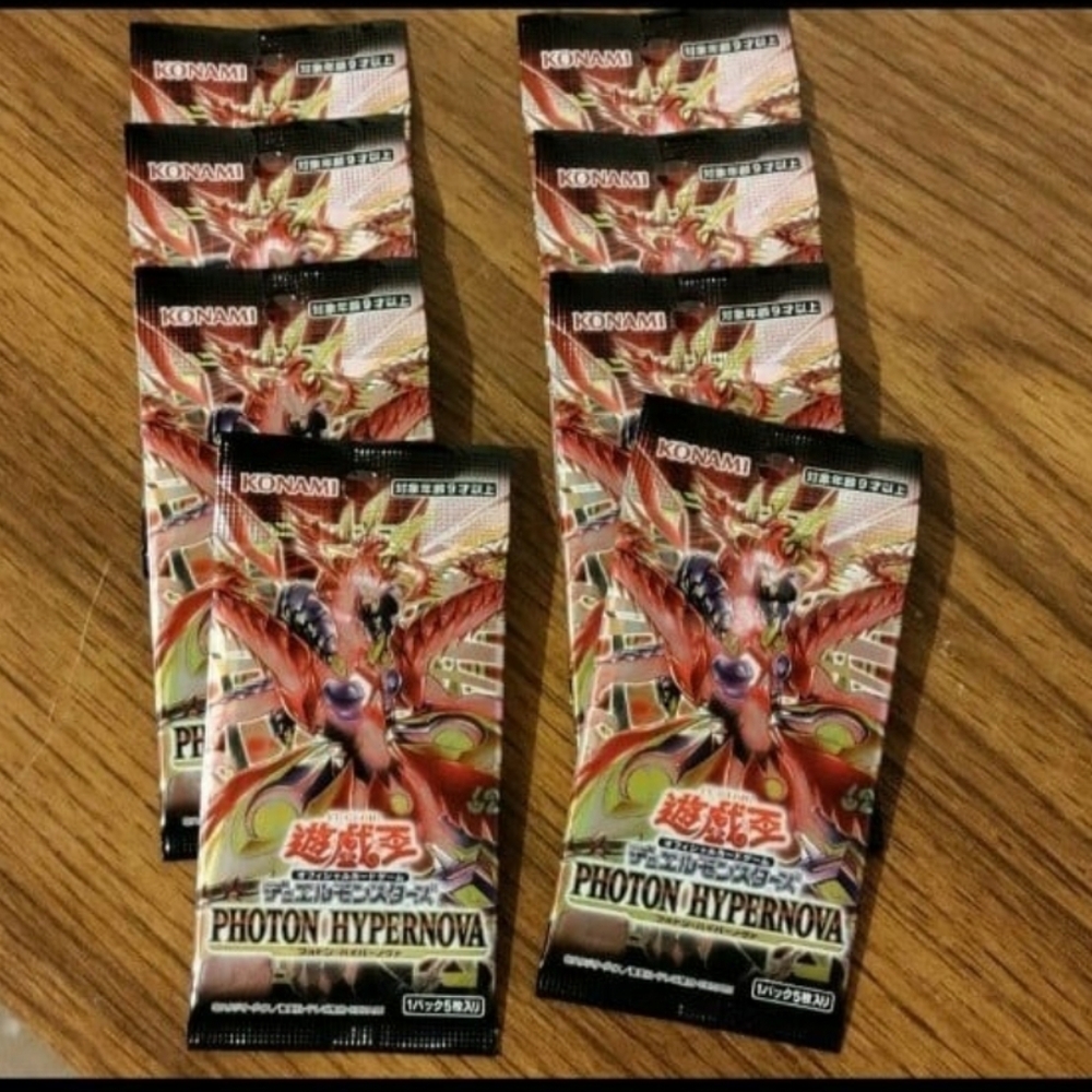 NEW Photon Hypernova Japanese Yu-Gi-Oh Trading Card Packs--8 Count - Picture 2 of 7